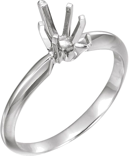 Sužadėtuvių Žiedas „Lightweight V-End Solitaire“ 14k white gold Pear 11.5mm x 7mm (1)