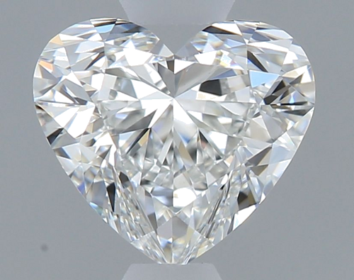 0.6 carat F-VS2 Natūralus Heart Deimantas (1)