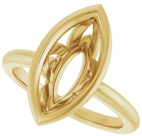 Sužadėtuvių Žiedas „Bezel-Set“ 14k yellow gold Marquise 15mm x 7mm (5)