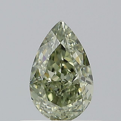0.72 carat Fancy Grayish Yellowish Green-VS1 Natūralus Pear Deimantas (1)