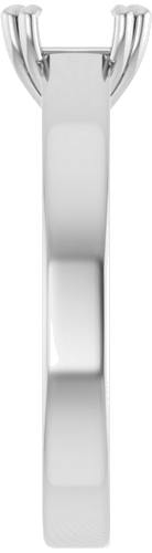 Sužadėtuvių Žiedas „Solitaire“ 950 Platinos Square 5.5mm (3)