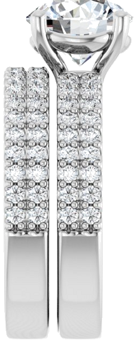 Sužadėtuvių Žiedas „Solitaire“ 950 Platinos Round 8.2mm (4)