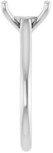 Sužadėtuvių Žiedas „Accented“ 14k white gold Oval 11mm x 9mm (4)