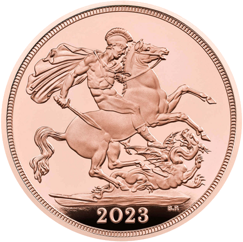 Sovereigns Kronēšana Čārlzs III 2023 zelta monēta (2)