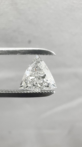 0.53 carat G-SI1 Natūralus Triangular Deimantas (1)