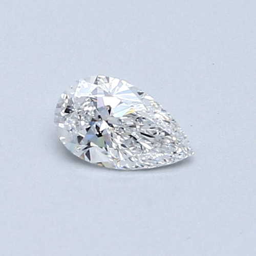 0.3 carat D-VS2 Natūralus Pear Deimantas (1)