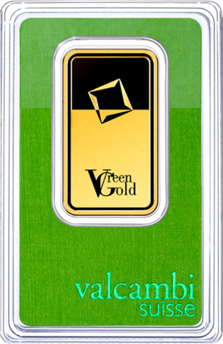 1 oz Инвестиционный золотой слиток Green Gold Valcambi (2)