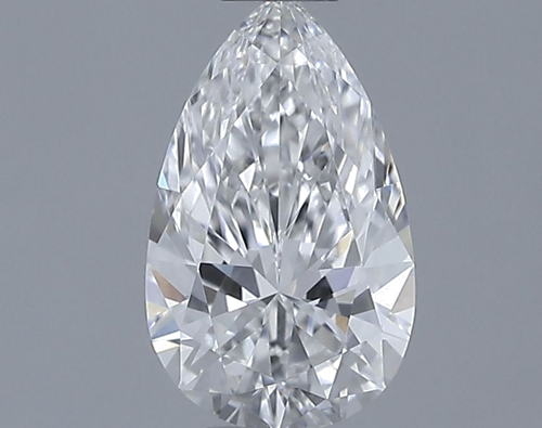 0.51 carat F-VVS1 Natūralus Pear Deimantas (1)