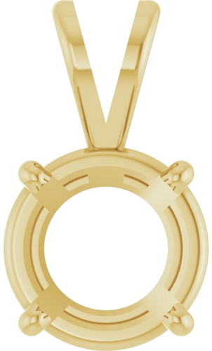 Pakabukas „Round 4-Prong Basket“ 14k yellow gold Round 8.25mm (1)