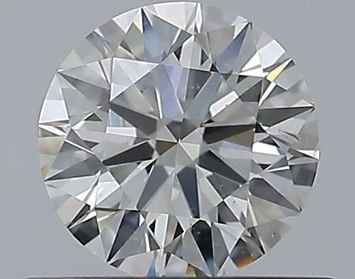 0.53 carat G-SI2 Excellent cut Natūralus Round Deimantas (1)