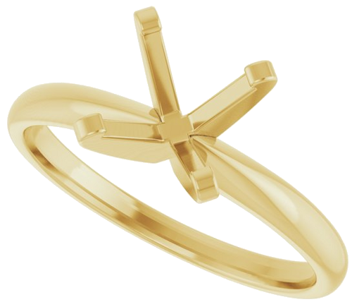 Sužadėtuvių Žiedas „Solitaire“ 14k yellow gold Round 7.6mm (5)