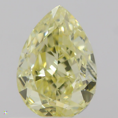 0.51 carat Fancy Intense  Yellow-SI1 Natūralus Pear Deimantas (1)