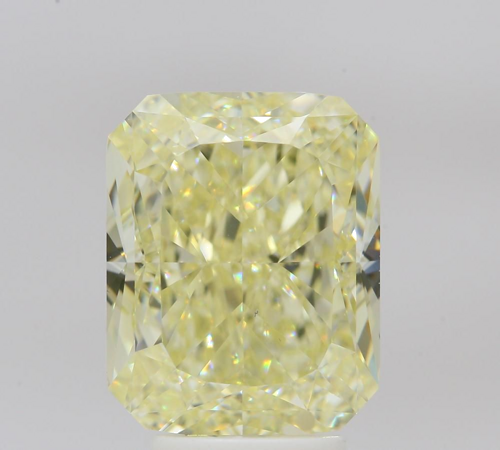 5.02 carat Fancy Light Yellow-VS2 Natūralus Radiant Deimantas (1)