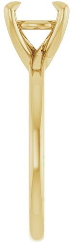 Sužadėtuvių Žiedas 14k yellow gold Round 7.4mm (4)