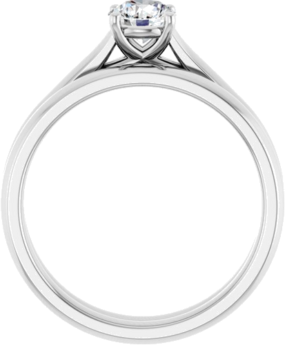 14K White 5.2 mm Round Solitaire Engagement Ring Mounting (7)