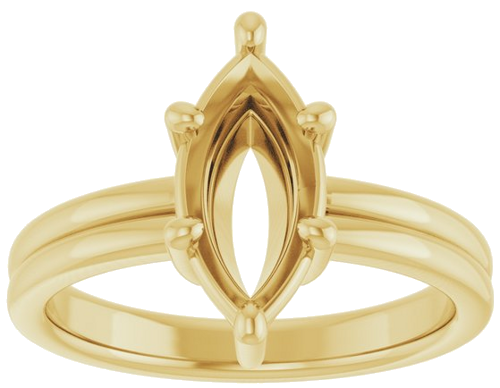 Sužadėtuvių Žiedas „Solitaire“ 14k yellow gold Marquise 12mm x 6mm (3)