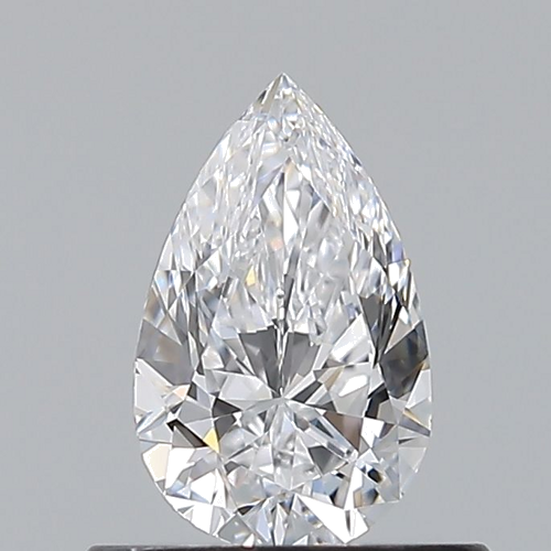 0.5 carat D-VVS2 Natūralus Pear Deimantas (1)