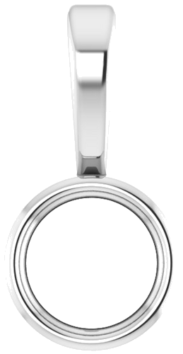 Pakabukas „Bezel-Set Solitaire“ 585 Baltojo Aukso Round 3mm (1)