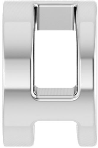 14K White 4.5 mm Round Bezel-Set Pendant Mounting (3)