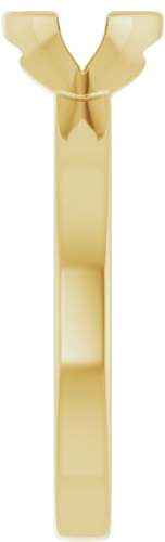 Sužadėtuvių Žiedas „Half-Bezel Solitaire“ 14k yellow gold Oval 8mm x 6mm (4)