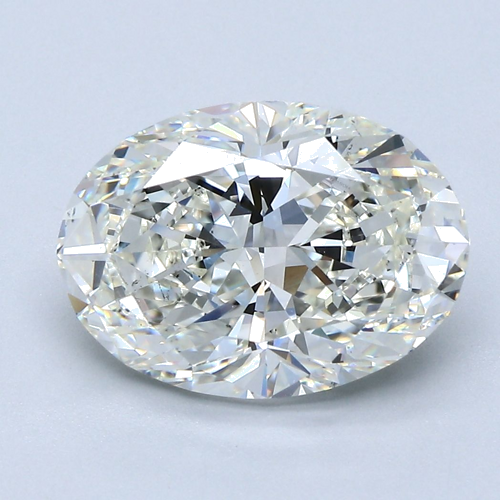 4.03 carat I-SI1 Natūralus Oval Deimantas (1)