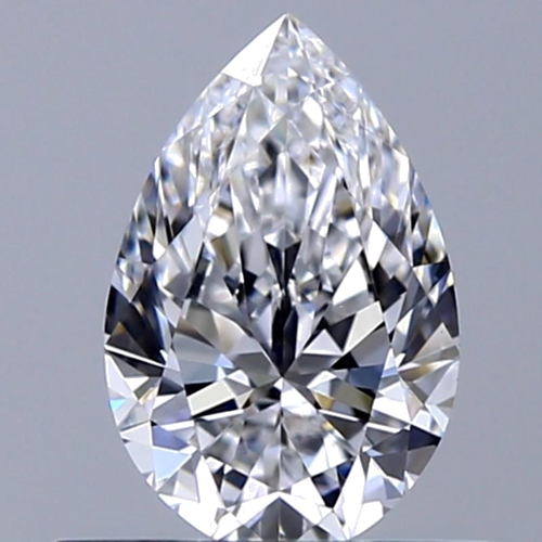 0.5 carat D-VS1 Natūralus Pear Deimantas (1)