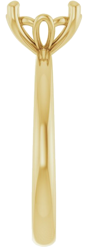 Sužadėtuvių Žiedas 14k yellow gold Round 8.2mm (4)