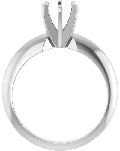 Sužadėtuvių Žiedas „Solitaire“ 14k white gold Round 5.5mm (2)