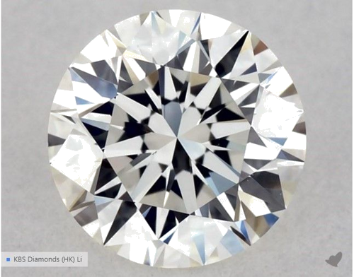 0.59 carat I-VVS2 Excellent cut Natūralus Round Deimantas (1)