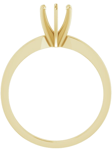 14K Yellow 5.0-5.3 mm Round 6-Prong Solitaire Engagement Ring Mounting (2)