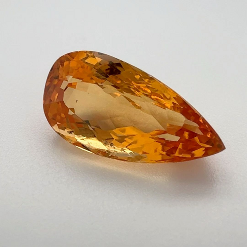 5.61 carat ORANGE Pear Topaz (1)