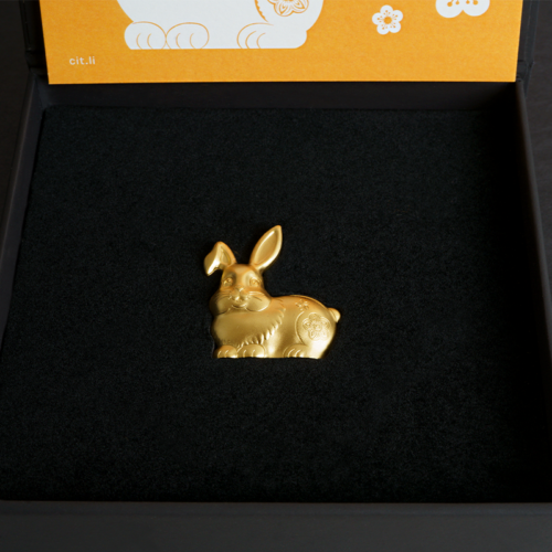 2023 Year of the Rabbit Mongolia 1 oz silver coin in box (gold plated) (4)