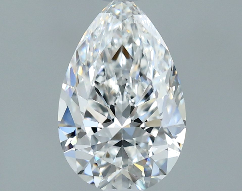 0.58 carat E-VVS2 Natūralus Pear Deimantas (1)