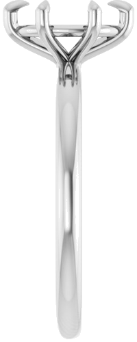 Sužadėtuvių Žiedas „Solitaire“ 585 Baltojo Aukso Oval 8mm x 6mm (4)