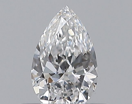 0.32 carat D-VVS2 Natūralus Pear Deimantas (1)