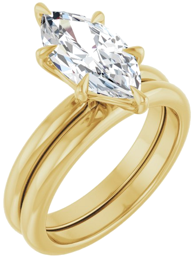 Sužadėtuvių Žiedas „Solitaire“ 14k yellow gold Marquise 13mm x 6.5mm (6)