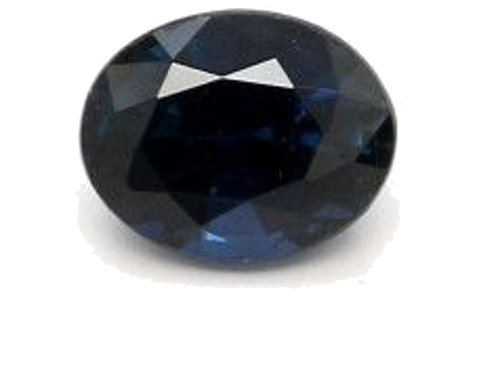 0.38 carat BLUE BRILLIANTSTEP cut Oval Safyras (1)