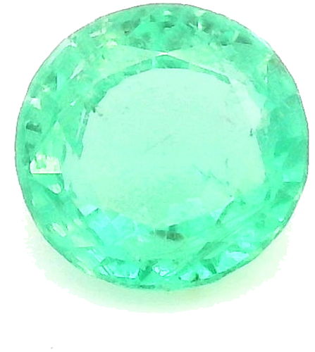 0.43 carat GREEN Round Smaragdas (1)