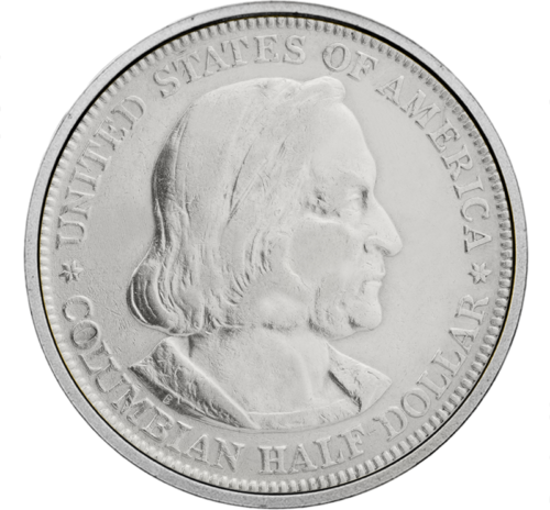 Half Dollar 1892-1893 US Columbus Silver Coin (1)