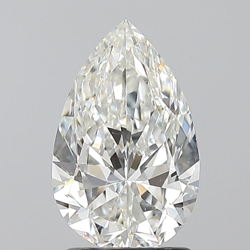 1.7 carat H-SI1 Natūralus Pear Deimantas (1)