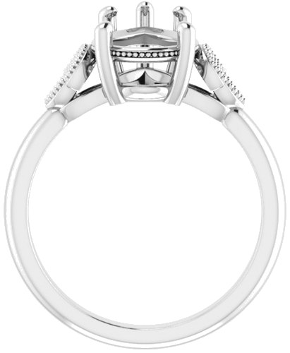 Sužadėtuvių Žiedas „Solitaire“ 14k white gold Pear 12mm x 8mm (2)