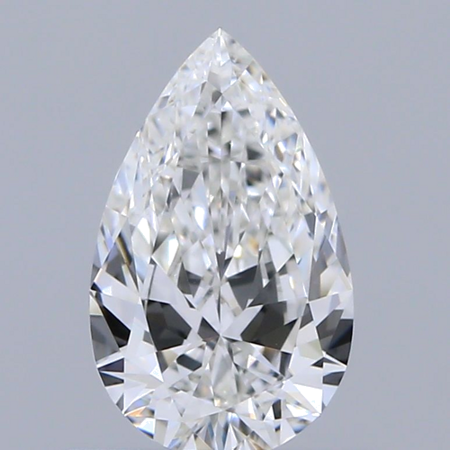 0.55 carat F-VVS2 Natūralus Pear Deimantas (1)