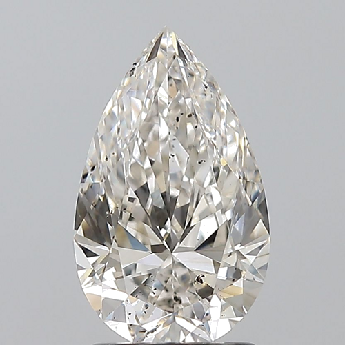 1.7 carat J-SI2 Natūralus Pear Deimantas (1)