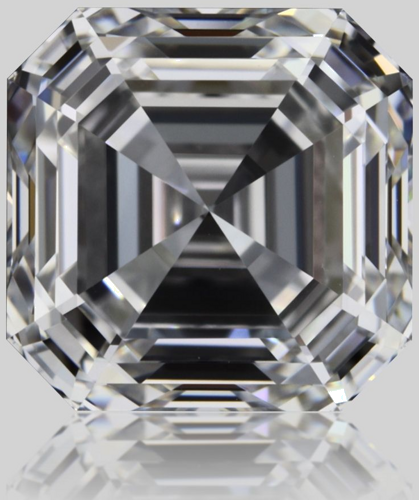 1.05 carat E-VVS1 Natūralus Asscher Deimantas (1)