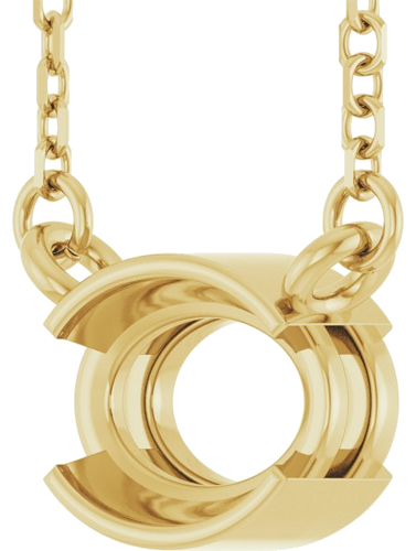 Pakabukas „Half-Bezel Solitaire“ 14k yellow gold Oval 7mm x 5mm (2)