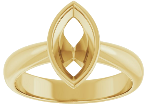 Sužadėtuvių Žiedas „Bezel-Set Solitaire“ 14k yellow gold Marquise 10.5mm x 5.5mm (3)