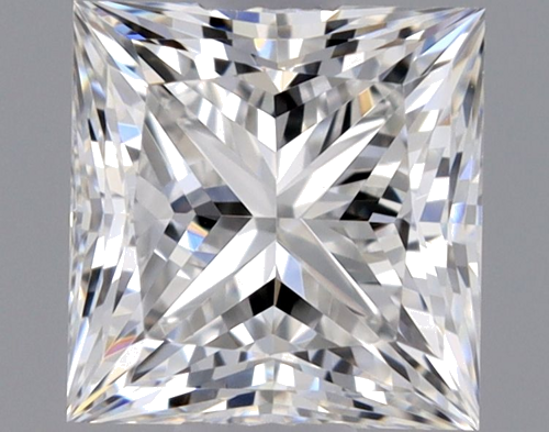 0.45 carat F-VVS1 Natūralus Princess Deimantas (1)