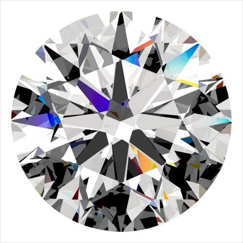 0.32 carat E-VVS1 Excellent cut Natūralus Round Deimantas (1)
