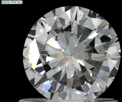 0.83 carat J-SI1 GD cut Natūralus Round Deimantas (1)