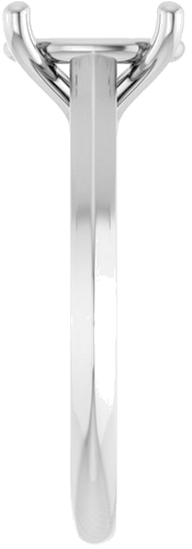 Sužadėtuvių Žiedas „Solitaire“ 585 Baltojo Aukso Oval 10mm x 8mm (4)